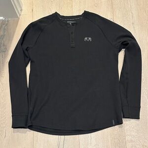 KUIU Black Long Sleeve Henley
